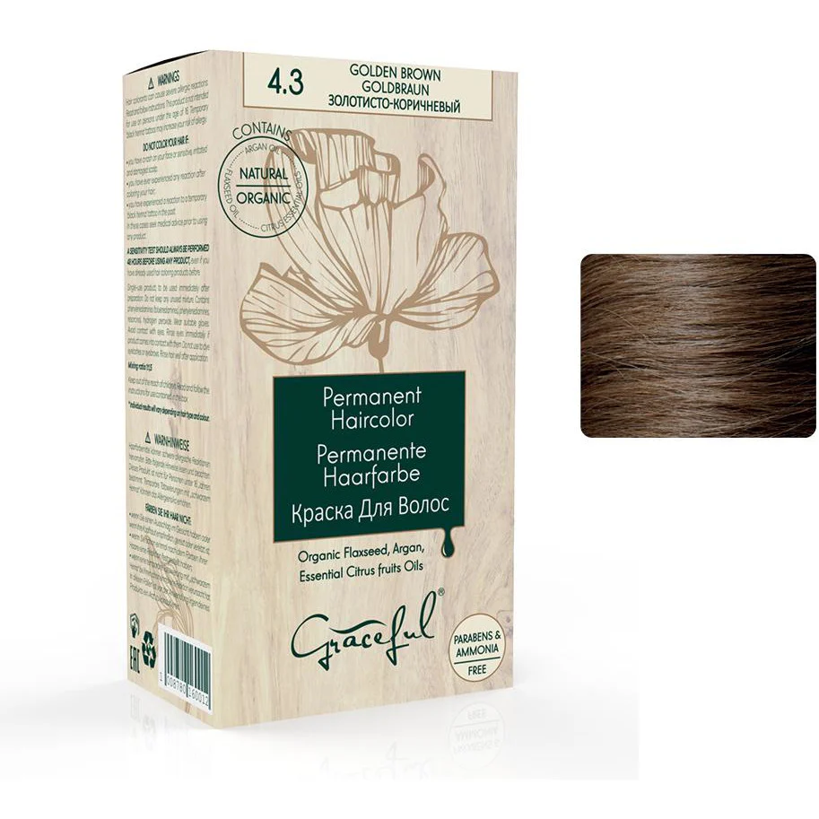 Golden Brown | No: 4.3 Graceful Hair Colour